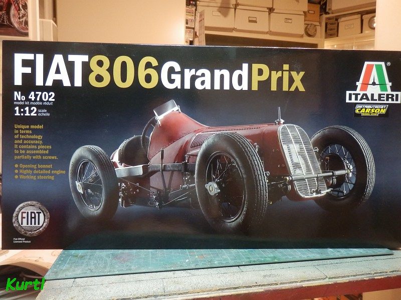FIAT 806 Grand Prix 1:12 スケールモデルキット FIAT 806 Grand Prix 1:12 スケールモデルキット 1:12 Fiat 806 Grand